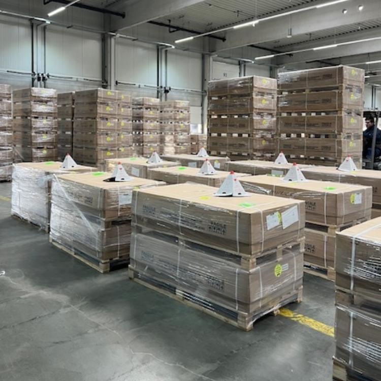 Bedruckte Handschuhe für die Logistik Branche
